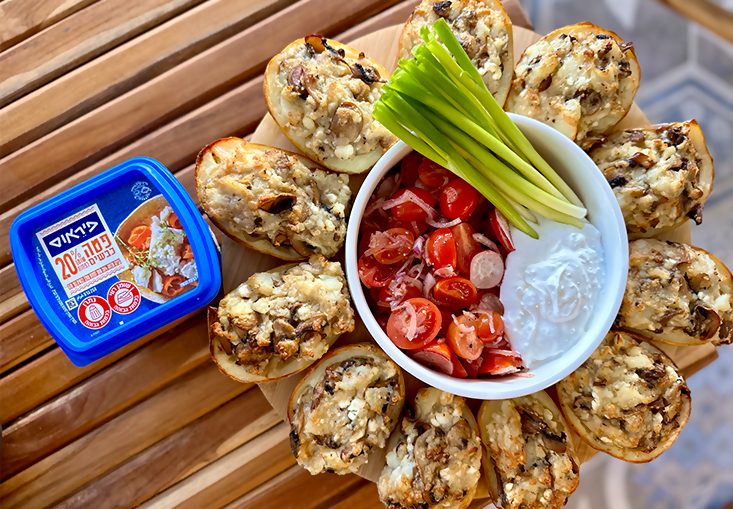 תפוחי אדמה ממולאים בפטריות ופטה של תומר אומנסקי