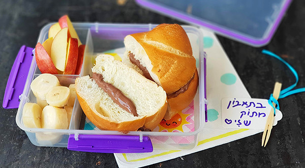 כריך שוקולד וגבינה