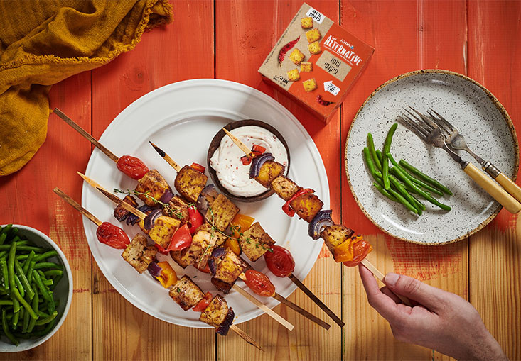 מתכון שיפודי טופו בחרדל וסילאן