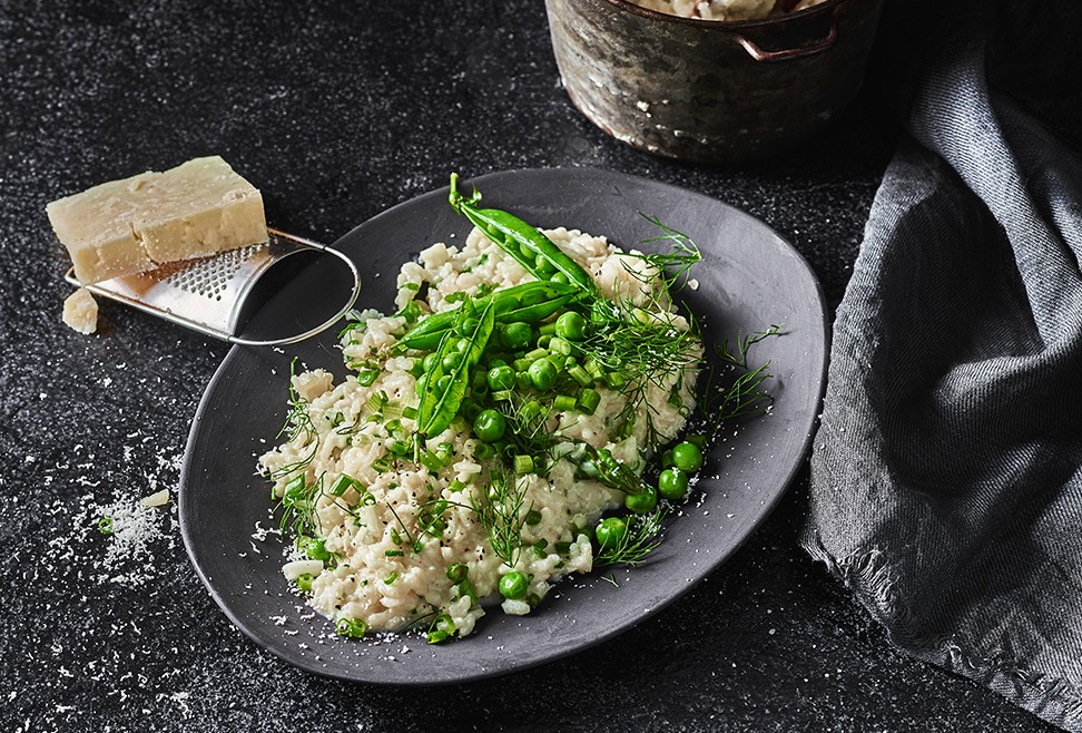 ריזוטו עם ירקות ירוקים