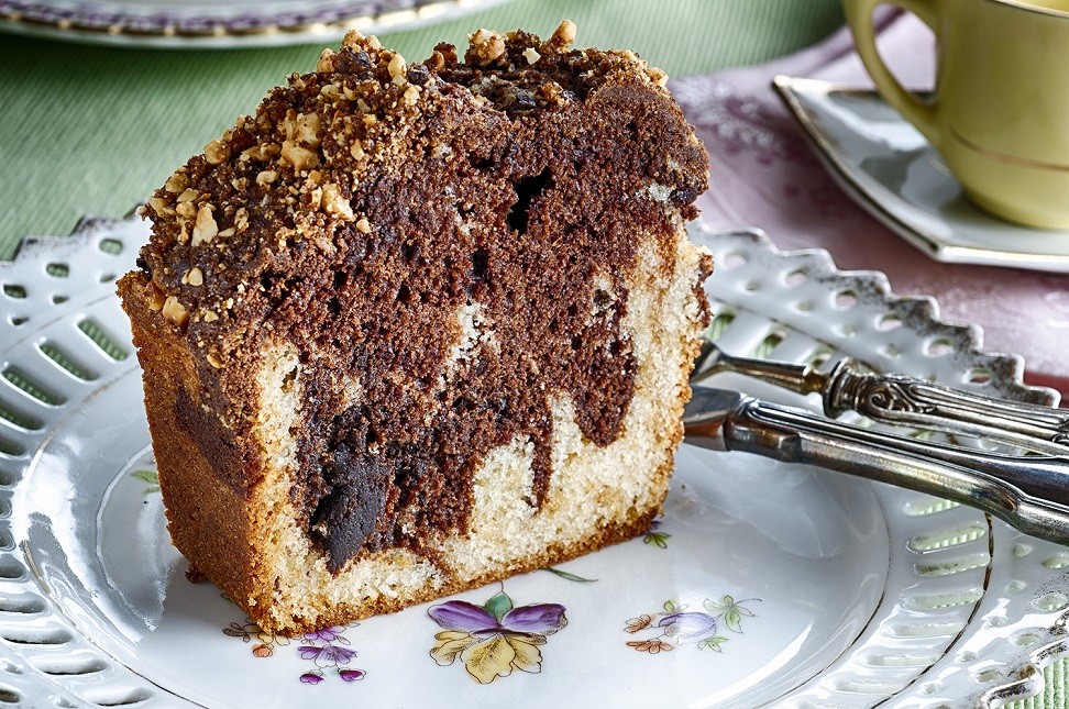 עוגת שיש עם קרם פרש